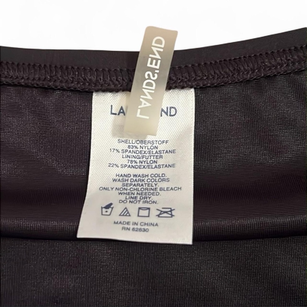 Lands’ End Black Flounce Swim Skirt 16W - Picture 5 of 7